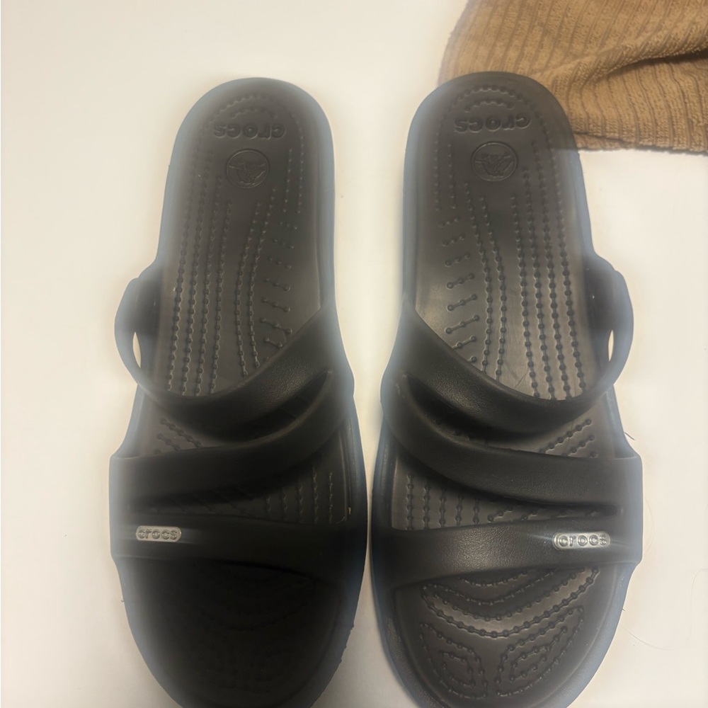 CROCS Black Slide Sandals